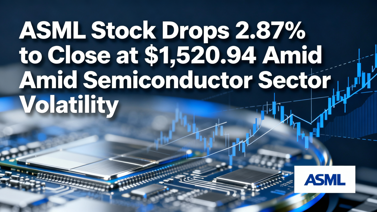 ASML Stock Drops 2.87% to Close at $1,520.94 Amid Semiconductor Sector Volatility