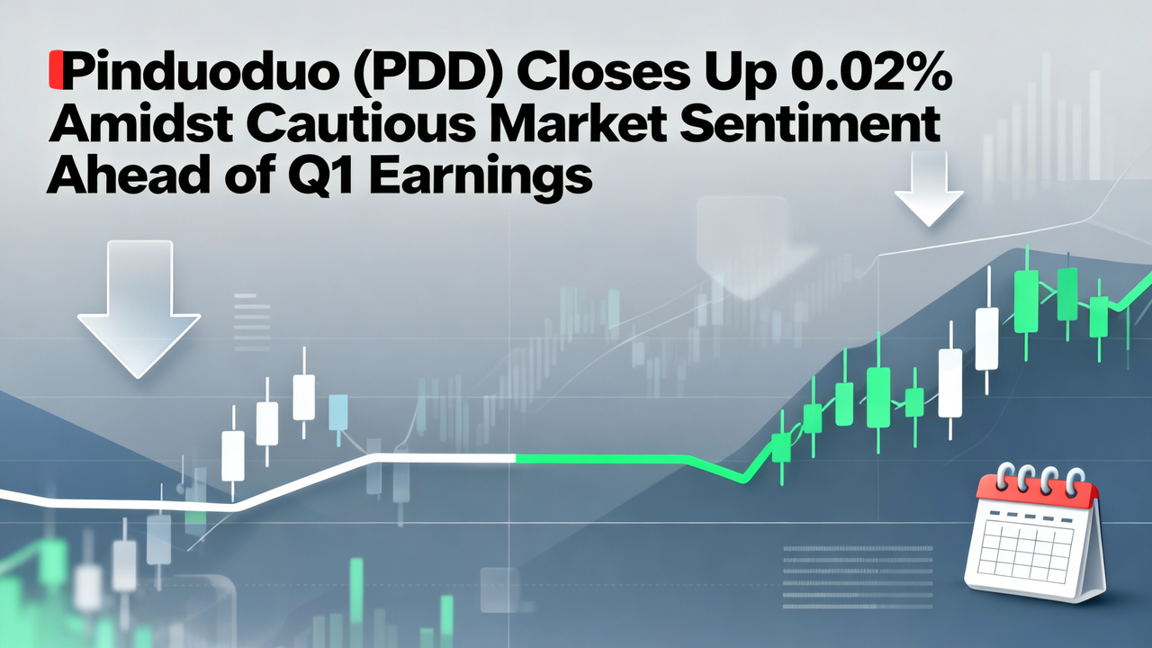 Pinduoduo (PDD) Closes Up 0.02% Amidst Cautious Market Sentiment Ahead of Q1 Earnings