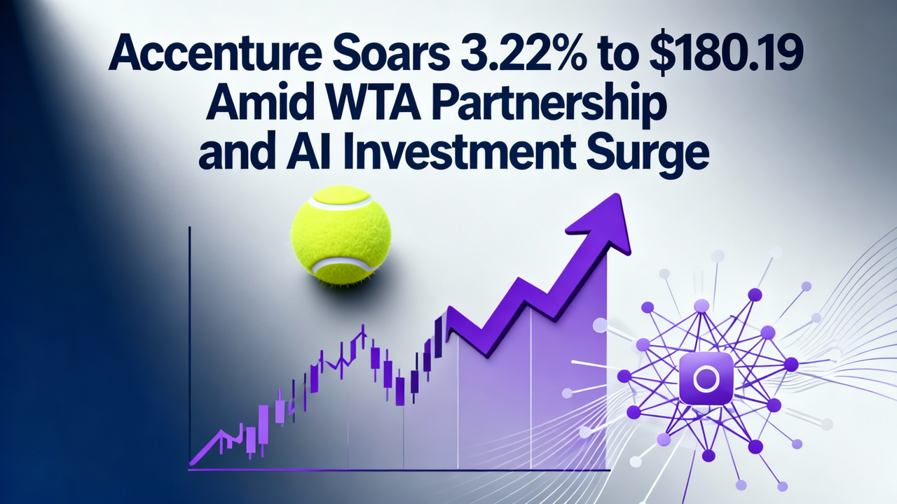 Accenture Soars 3.22% to $180.19 Amid WTA Partnership and AI Investment Surge