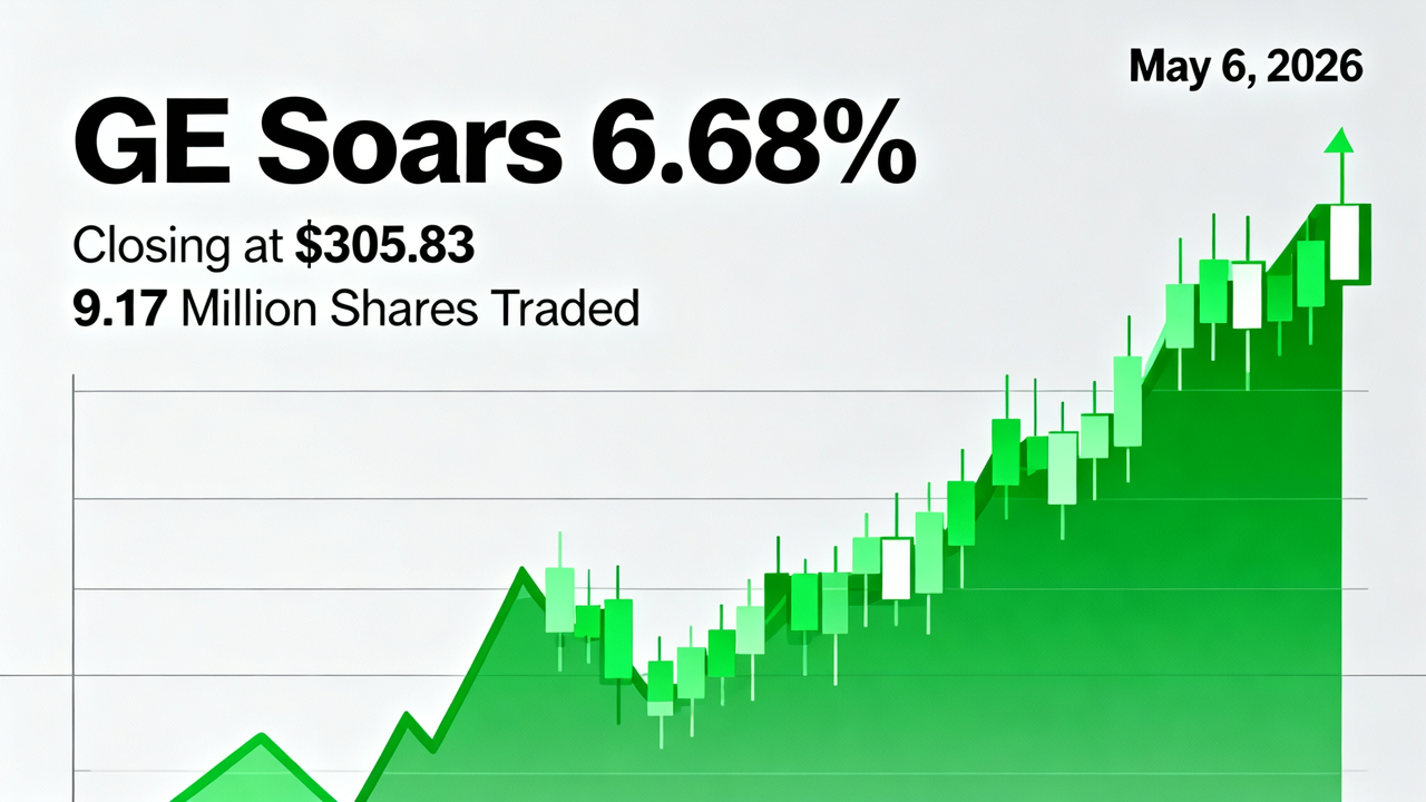 GE Soars 6.68% on May 6, 2026, Closing at $305.83 with 9.17 Million Shares Traded