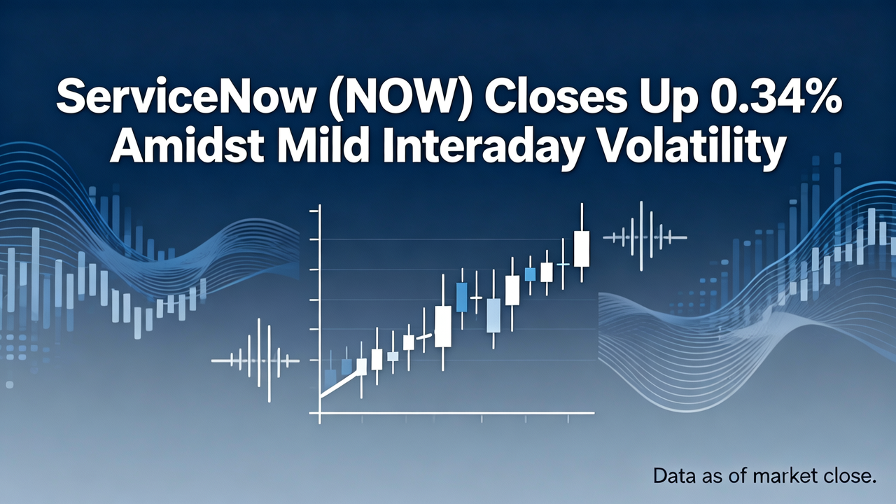 ServiceNow (NOW) Closes Up 0.34% Amidst Mild Intraday Volatility