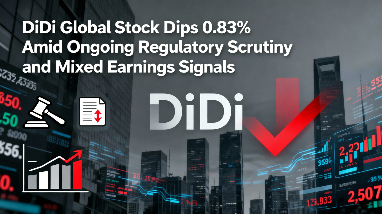 DiDi Global Stock Dips 0.83% Amid Ongoing Regulatory Scrutiny and Mixed Earnings Signals