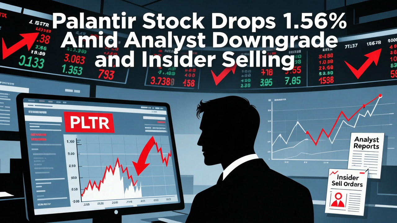 Palantir Stock Drops 1.56% Amid Analyst Downgrade and Insider Selling