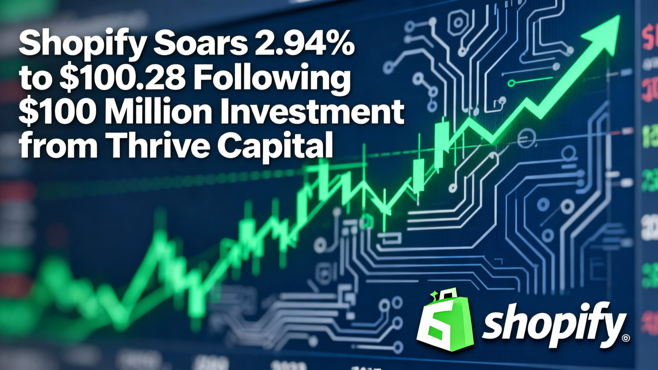 Shopify Soars 2.94% to $100.28 Following $100 Million Investment from Thrive Capital