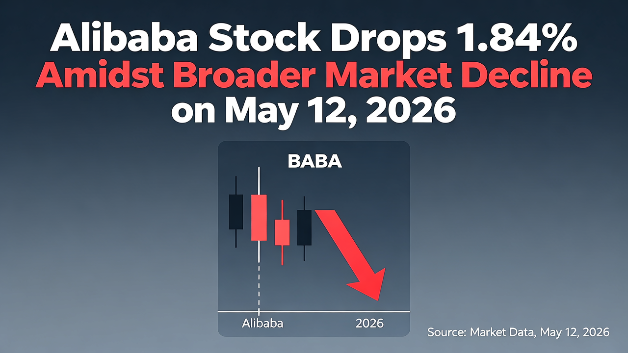 Alibaba Stock Drops 1.84% Amidst Broader Market Decline on May 12, 2026