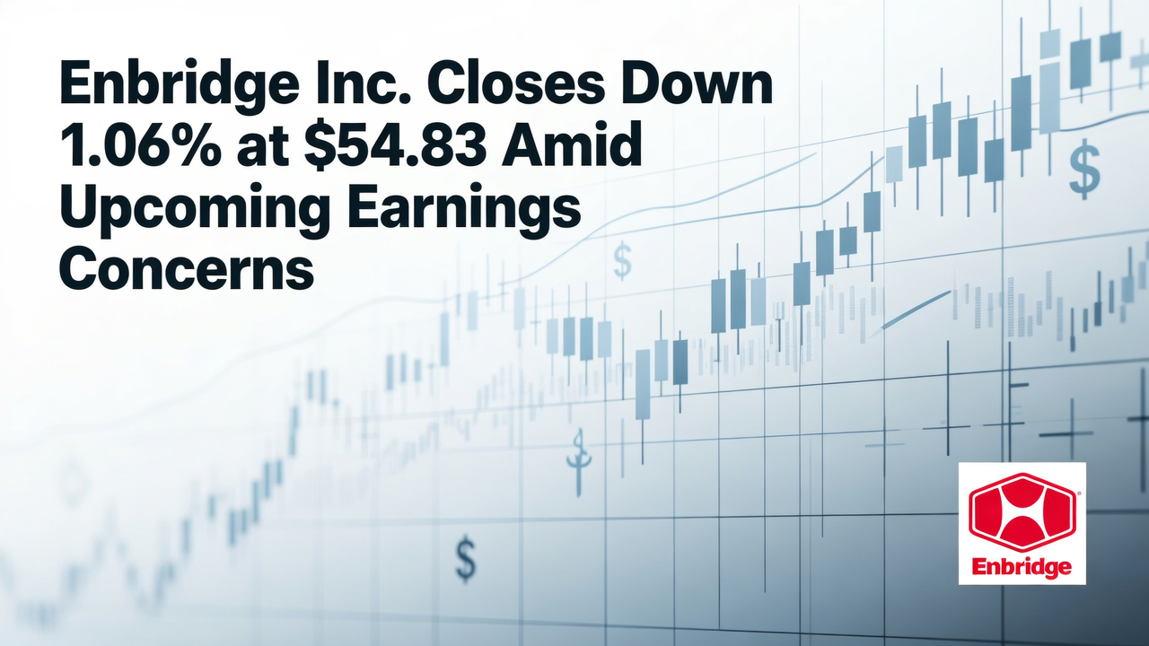 Enbridge Inc. Closes Down 1.06% at $54.83 Amid Upcoming Earnings Concerns