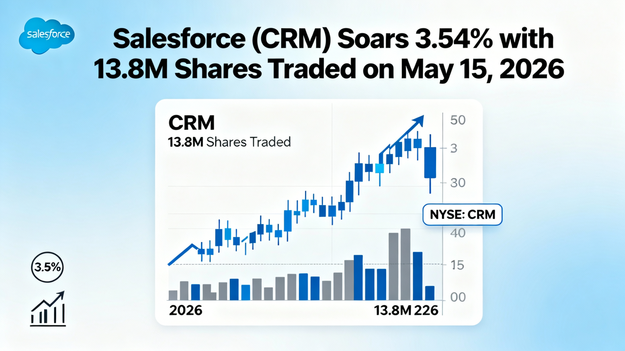 Salesforce (CRM) Soars 3.54% with 13.8M Shares Traded on May 15, 2026