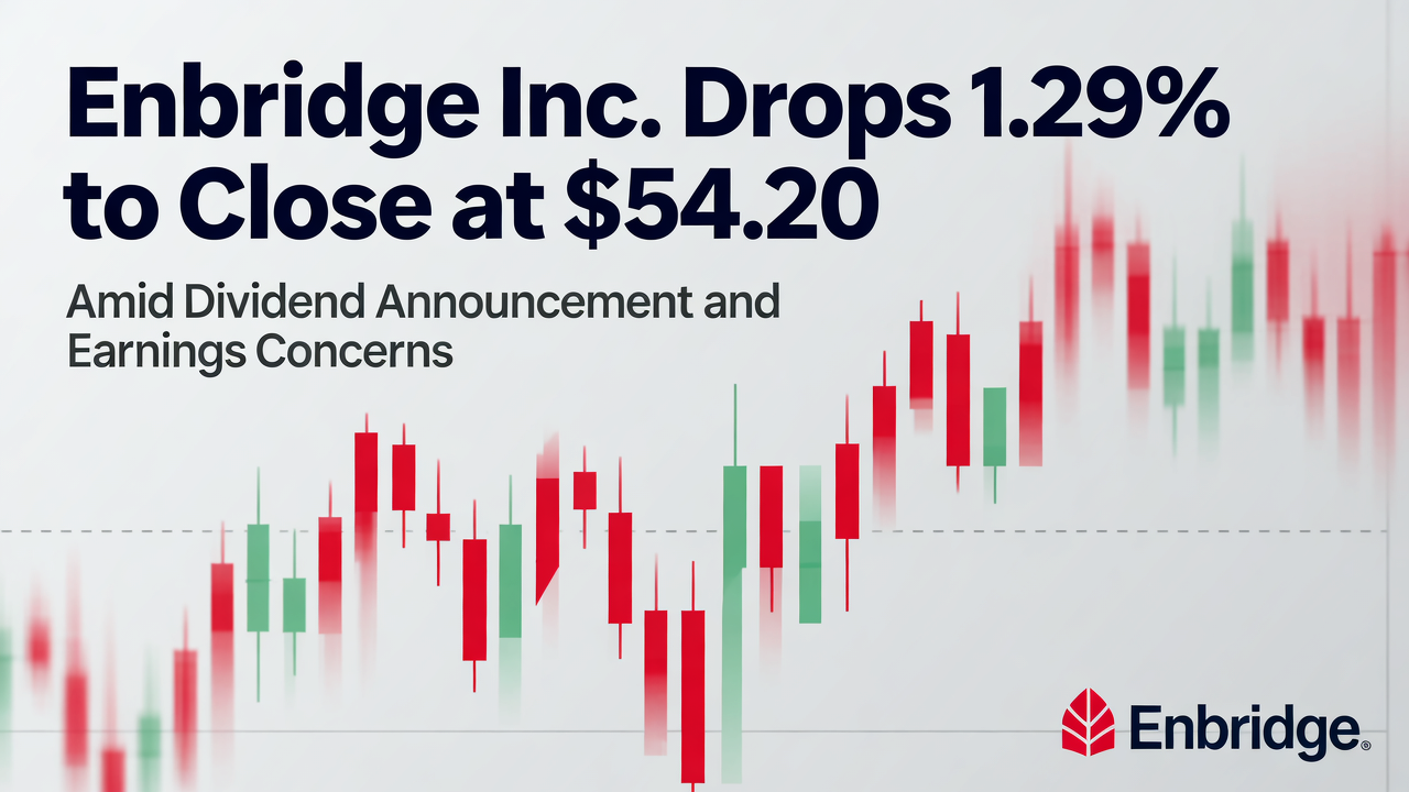 Enbridge Inc. Drops 1.29% to Close at $54.20 Amid Dividend Announcement and Earnings Concerns