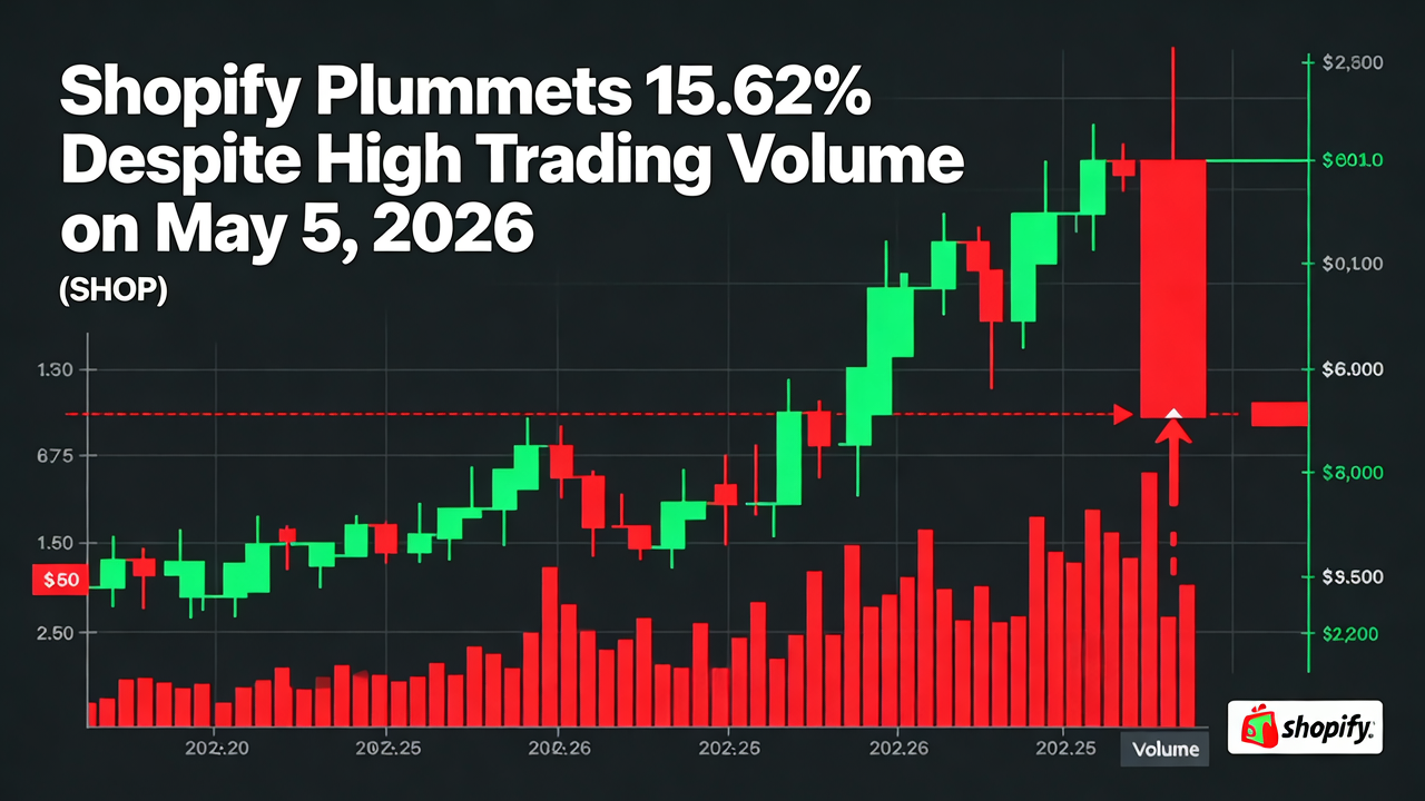 Shopify Plummets 15.62% Despite High Trading Volume on May 5, 2026