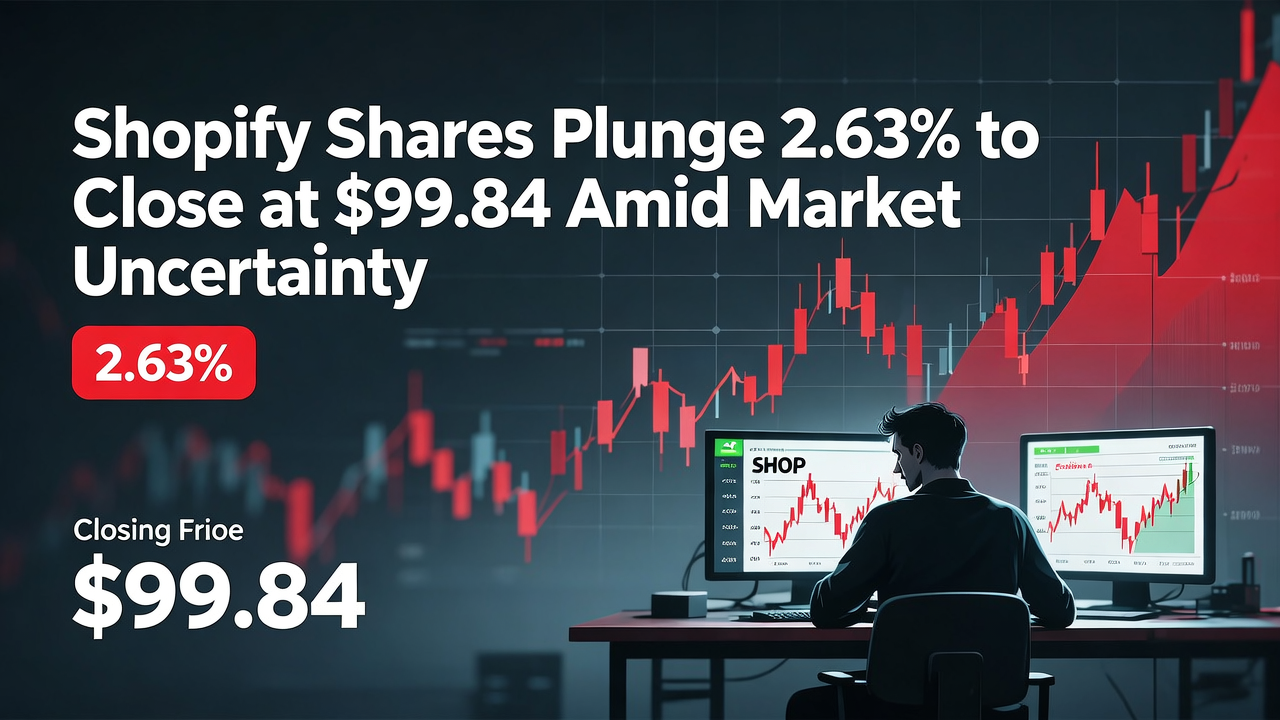 Shopify Shares Plunge 2.63% to Close at $99.84 Amid Market Uncertainty