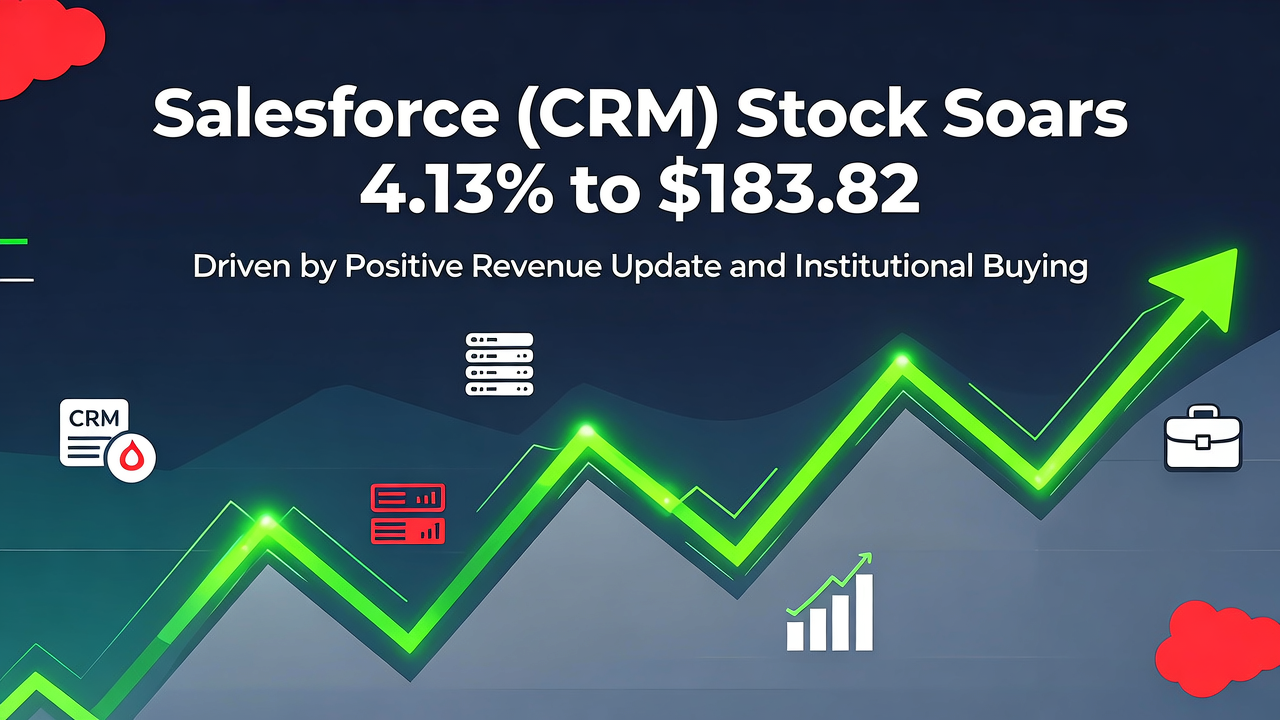 Salesforce (CRM) Stock Soars 4.13% to $183.82 on Positive Revenue Update and Institutional Buying