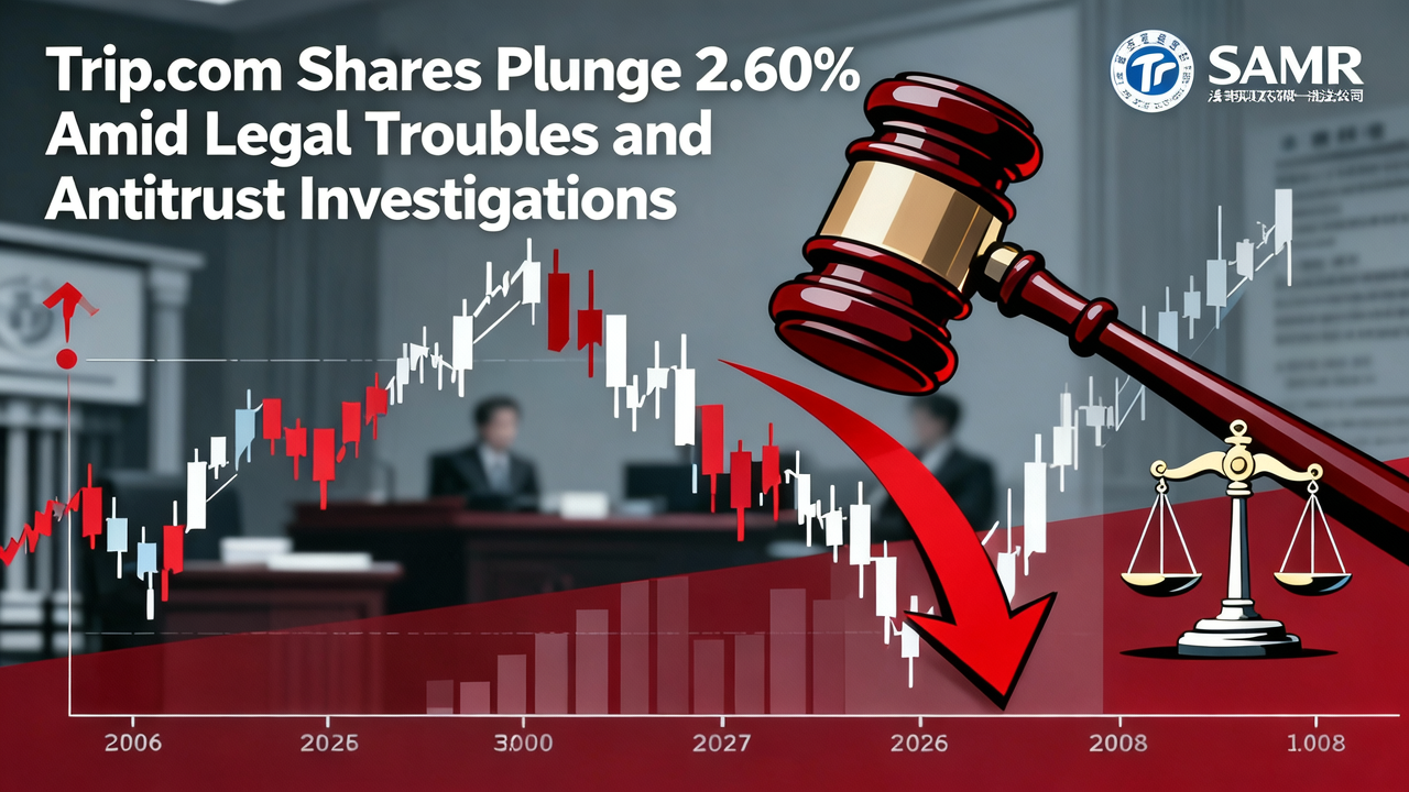 Trip.com Shares Plunge 2.60% Amid Legal Troubles and Antitrust Investigations