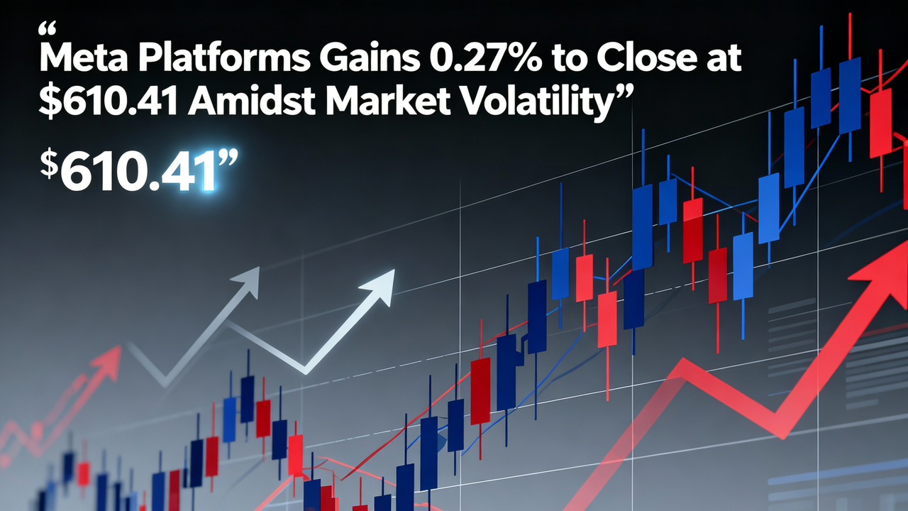 Meta Platforms Gains 0.27% to Close at $610.41 Amidst Market Volatility