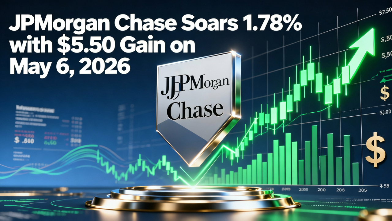 JPMorgan Chase Soars 1.78% with $5.50 Gain on May 6, 2026