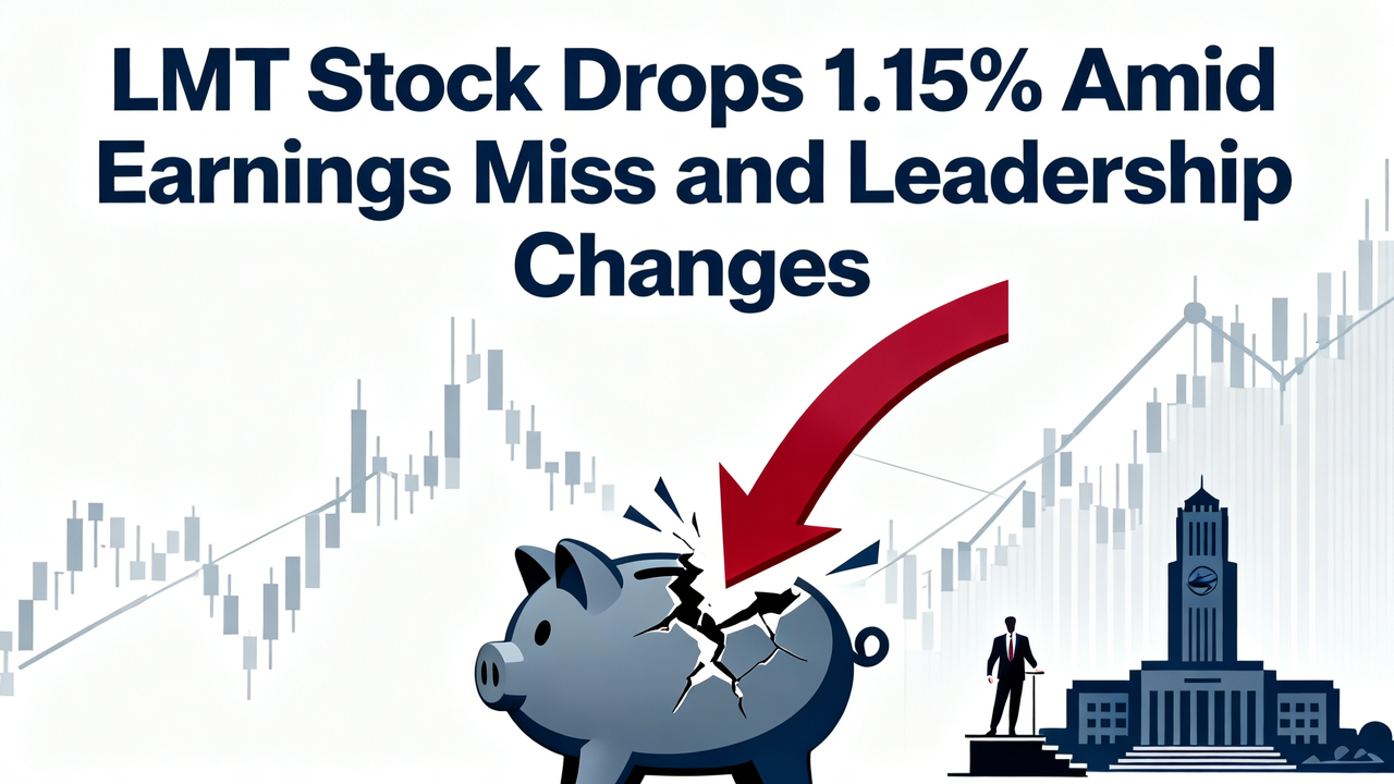 LMT Stock Drops 1.15% Amid Earnings Miss and Leadership Changes