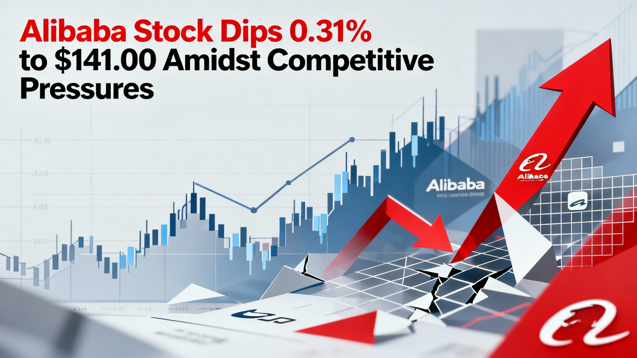 Alibaba Stock Dips 0.31% to $141.00 Amidst Competitive Pressures