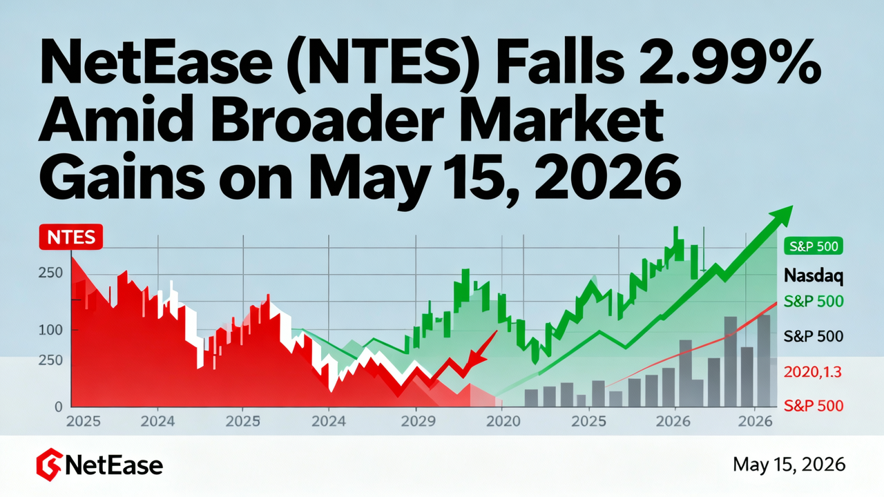 NetEase (NTES) Falls 2.99% Amid Broader Market Gains on May 15, 2026