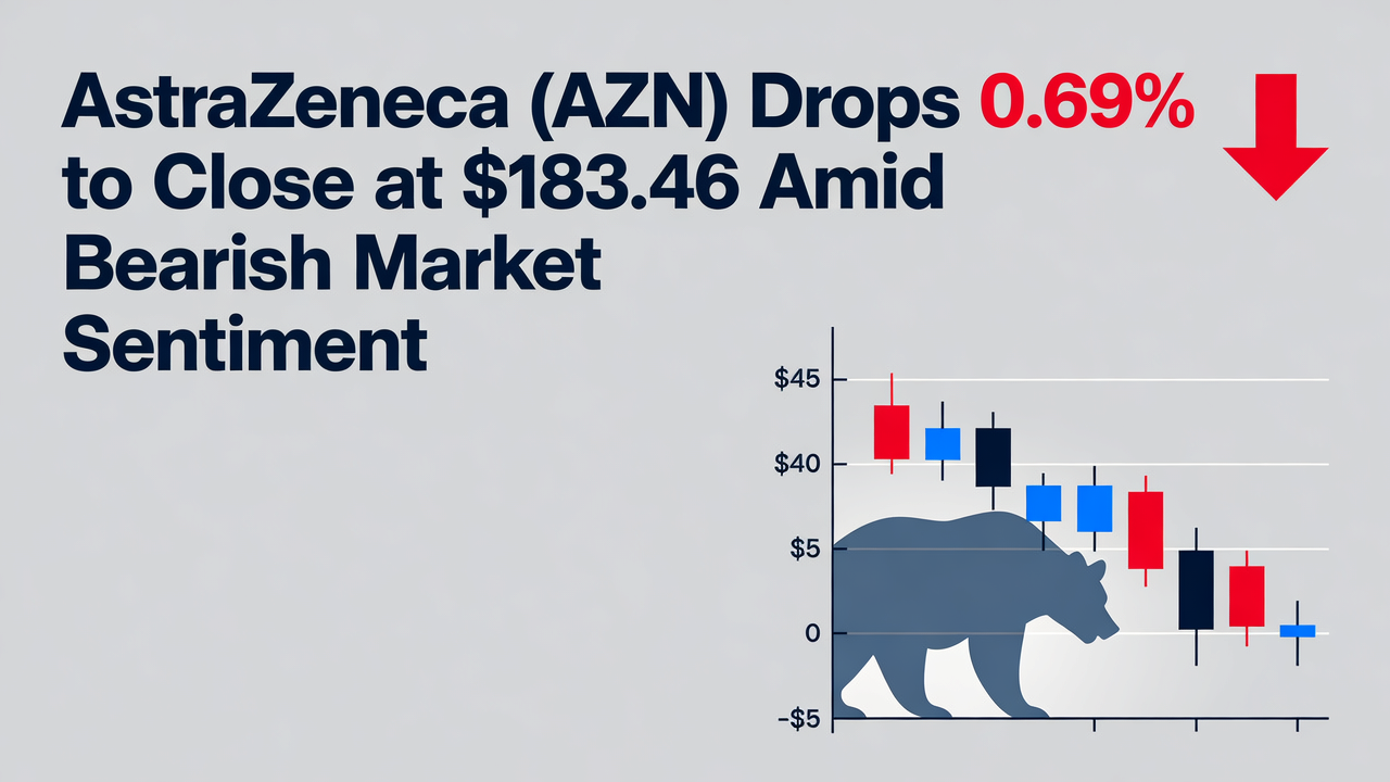 AstraZeneca (AZN) Drops 0.69% to Close at $183.46 Amid Bearish Market Sentiment