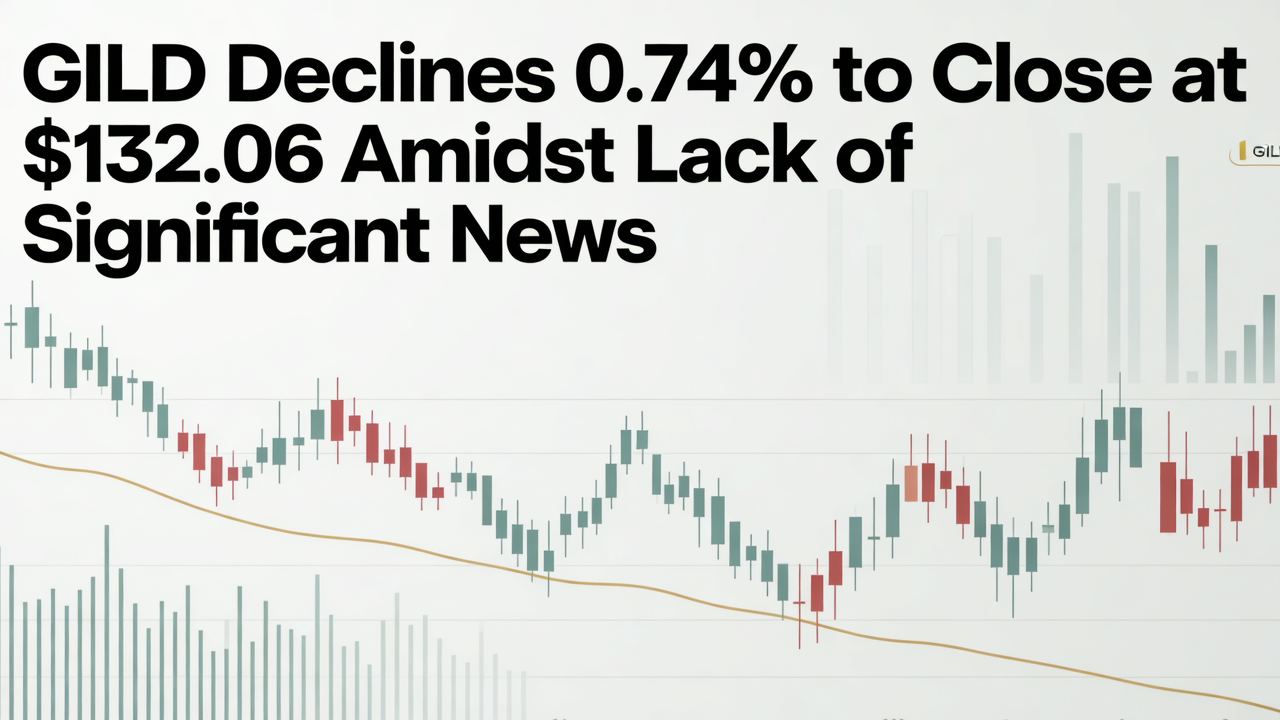 GILD Declines 0.74% to Close at $132.06 Amidst Lack of Significant News