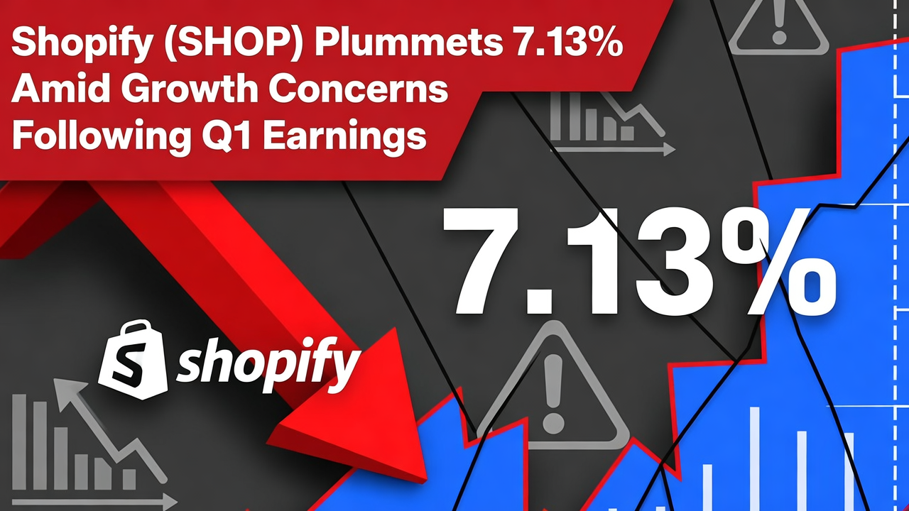 Shopify (SHOP) Plummets 7.13% Amid Growth Concerns Following Q1 Earnings