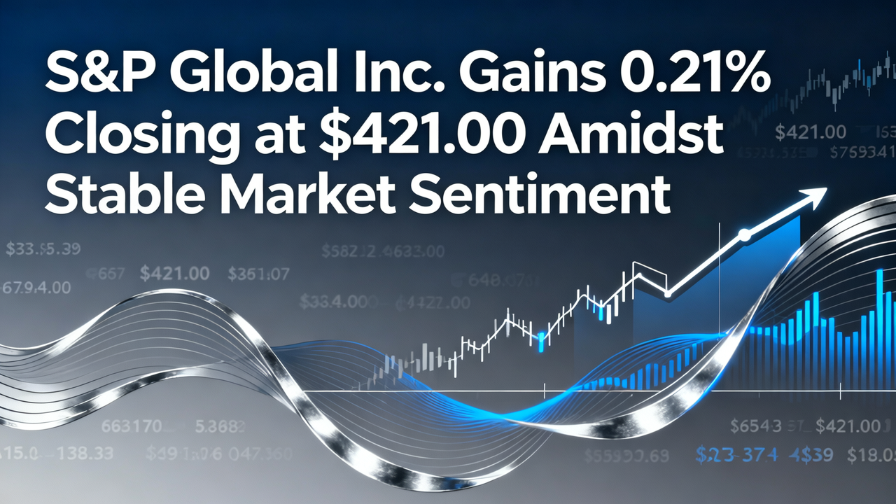 S&P Global Inc. Gains 0.21% Closing at $421.00 Amidst Stable Market Sentiment