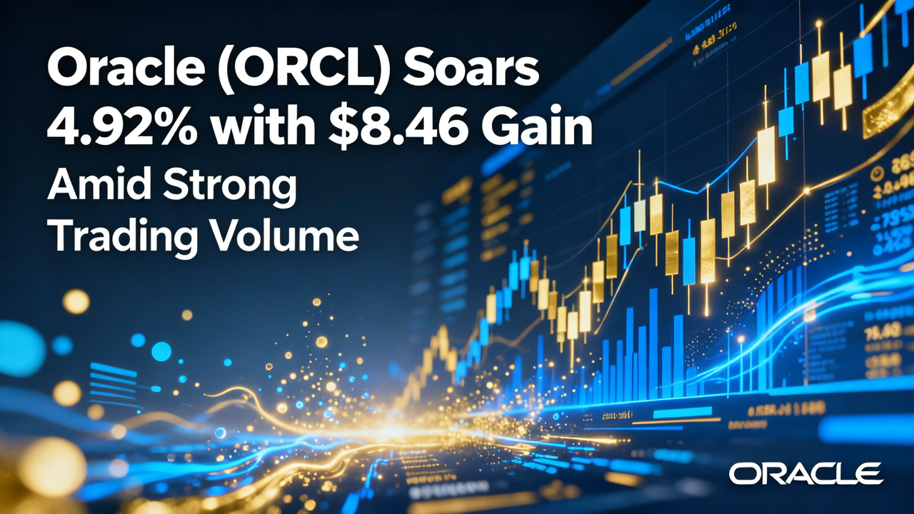 Oracle (ORCL) Soars 4.92% with $8.46 Gain Amid Strong Trading Volume
