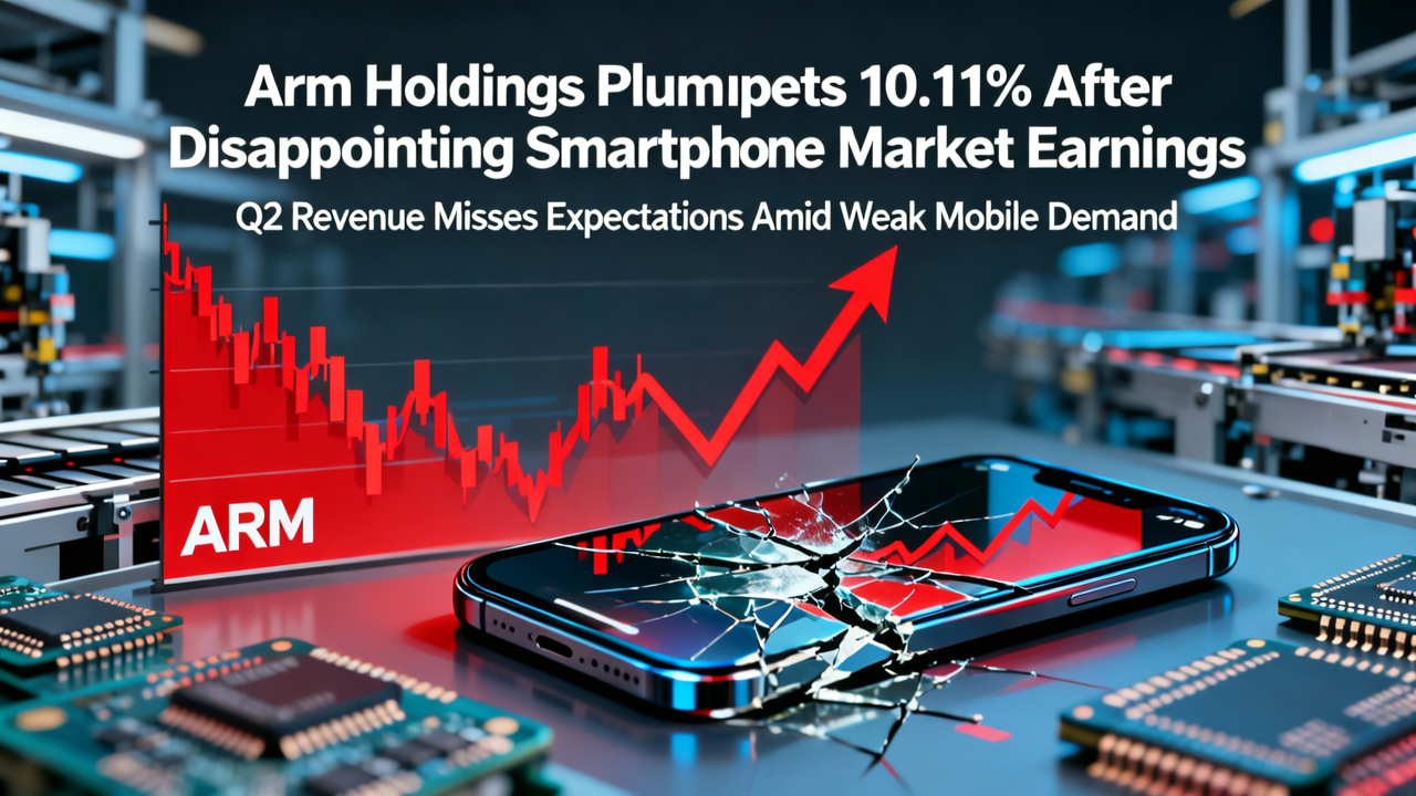 Arm Holdings Plummets 10.11% After Disappointing Smartphone Market Earnings