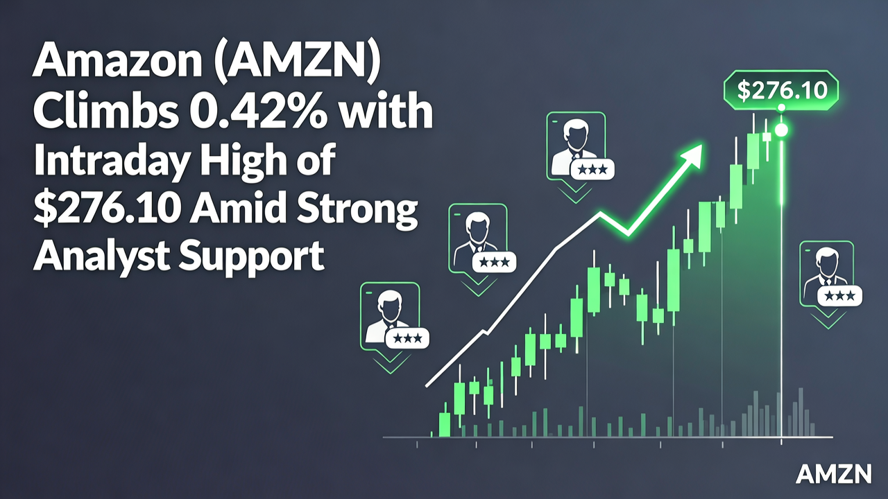 Amazon (AMZN) Climbs 0.42% with Intraday High of $276.10 Amid Strong Analyst Support