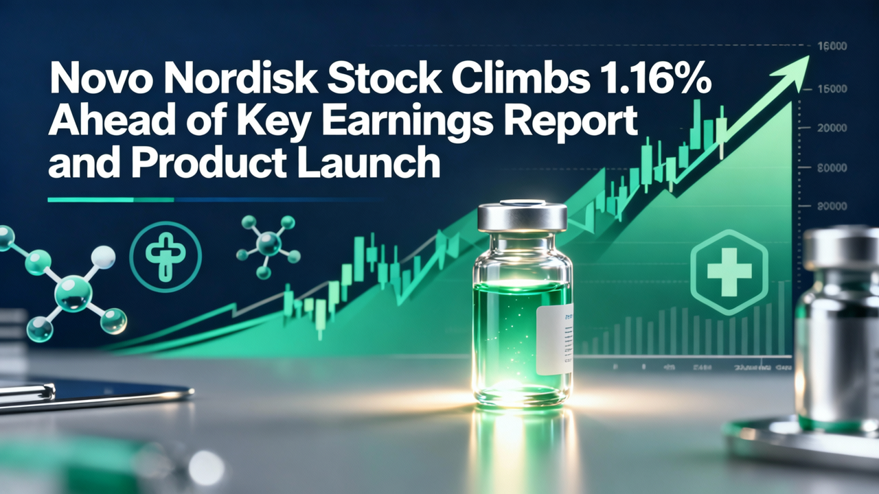 Novo Nordisk Stock Climbs 1.16% Ahead of Key Earnings Report and Product Launch