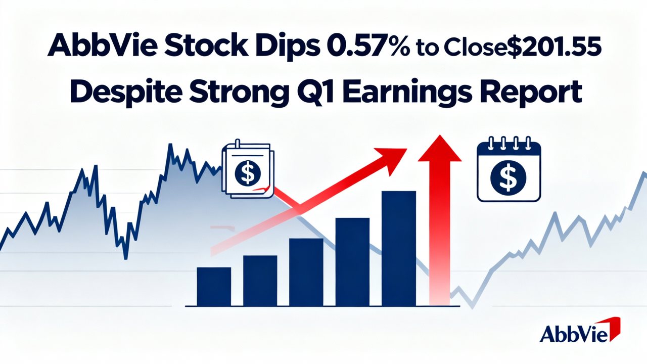 AbbVie Stock Dips 0.57% to Close at $201.55 Despite Strong Q1 Earnings Report