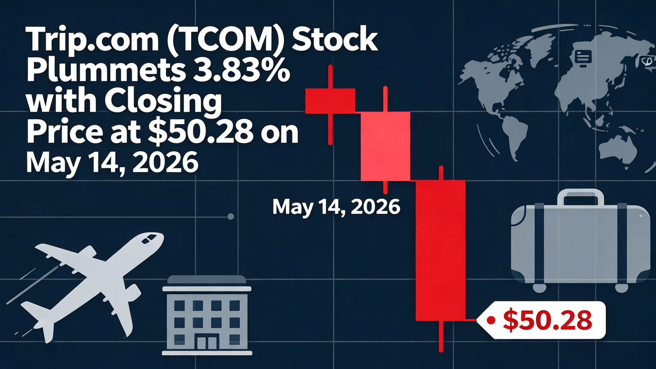 Trip.com (TCOM) Stock Plummets 3.83% with Closing Price at $50.28 on May 14, 2026