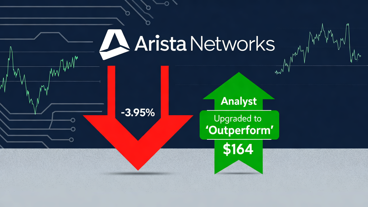 Arista Networks Drops 3.95% Despite Analyst Upgrade to 'Outperform' with $164 Target