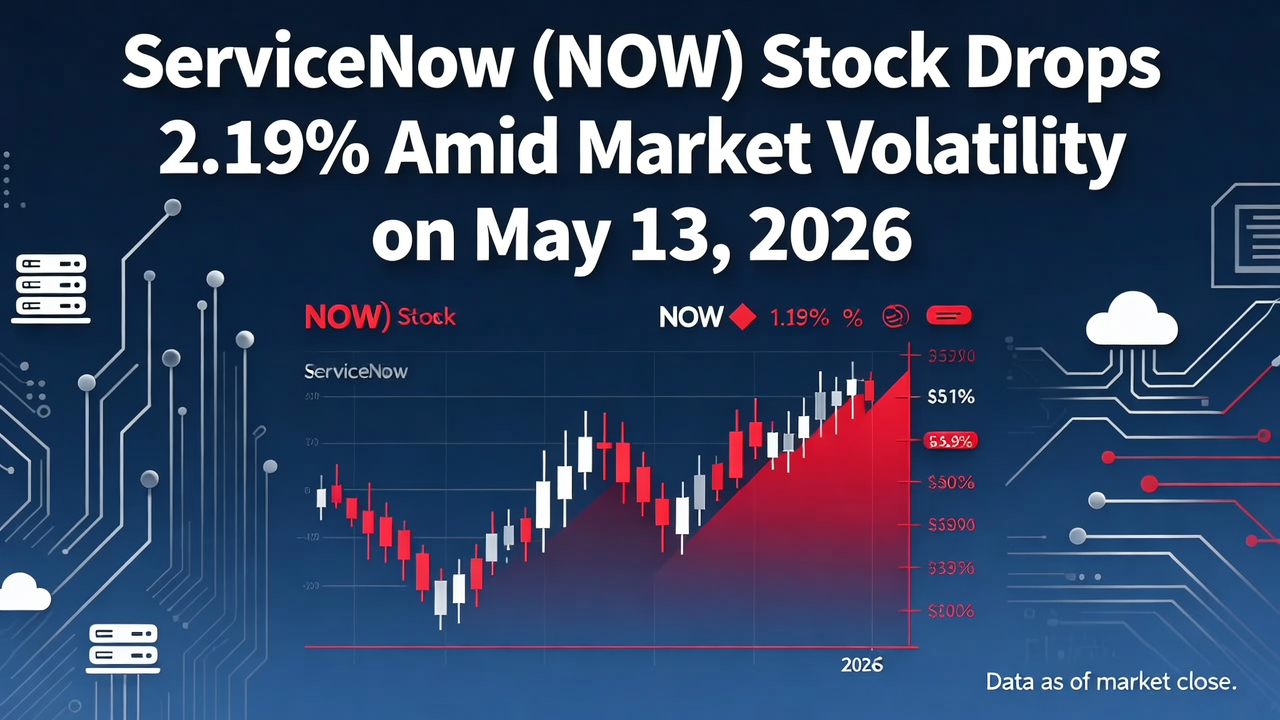 ServiceNow (NOW) Stock Drops 2.19% Amid Market Volatility on May 13, 2026