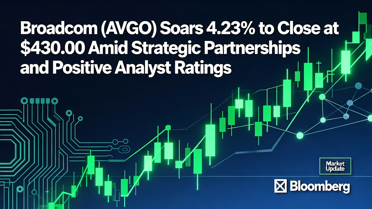 Broadcom (AVGO) Soars 4.23% to Close at $430.00 Amid Strategic Partnerships and Positive Analyst Ratings