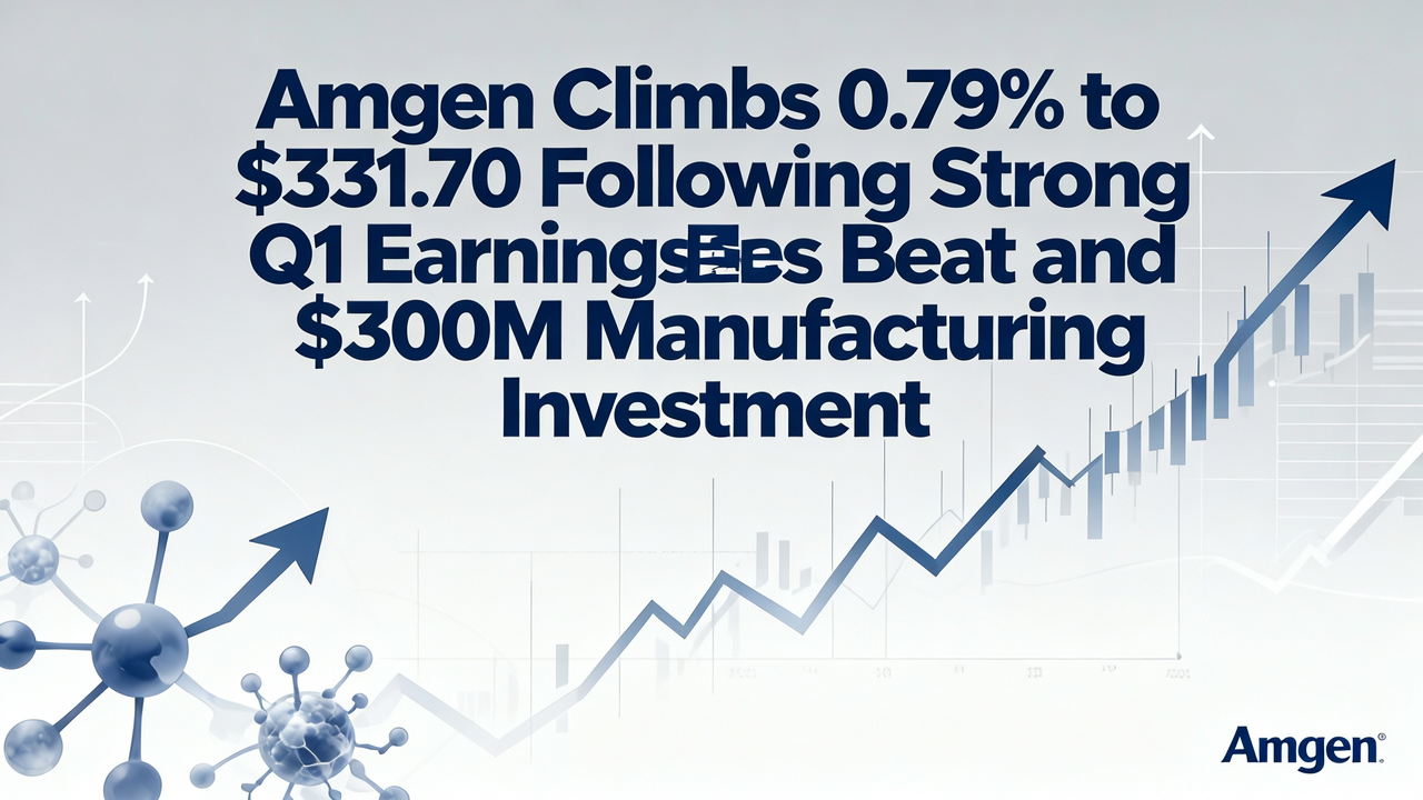 Amgen Climbs 0.79% to $331.70 Following Strong Q1 Earnings Beat and $300M Manufacturing Investment