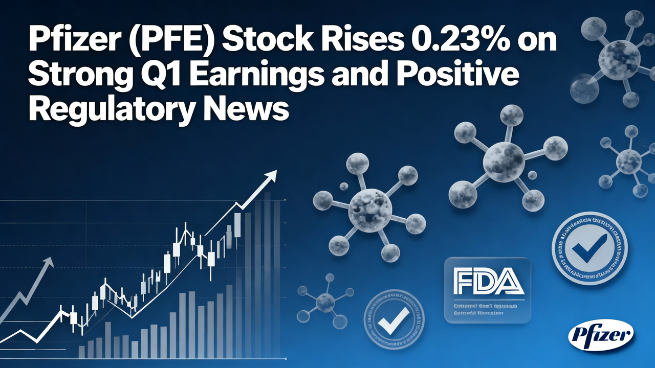 Pfizer (PFE) Stock Rises 0.23% on Strong Q1 Earnings and Positive Regulatory News