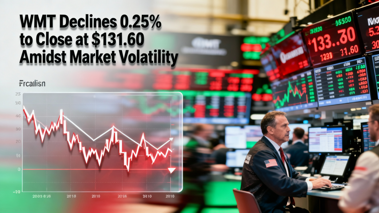 WMT Declines 0.25% to Close at $131.60 Amidst Market Volatility