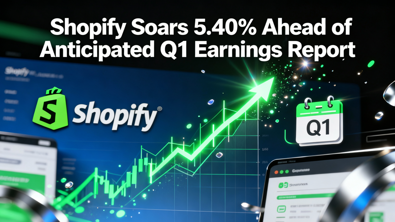 Shopify Soars 5.40% Ahead of Anticipated Q1 Earnings Report