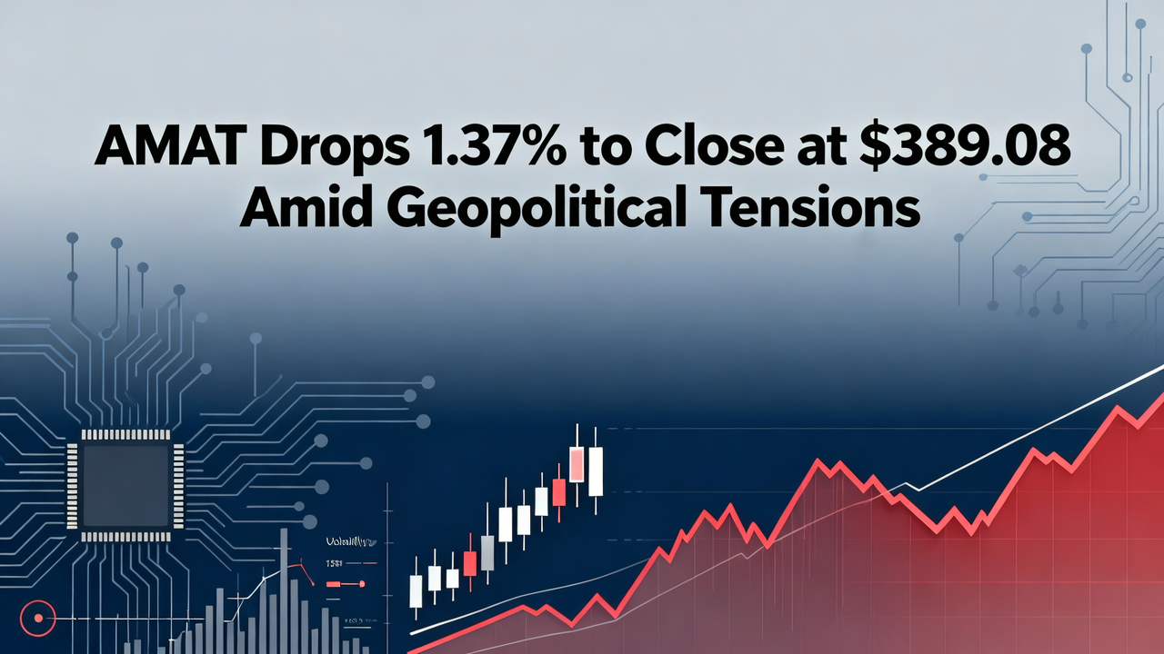 AMAT Drops 1.37% to Close at $389.08 Amid Geopolitical Tensions