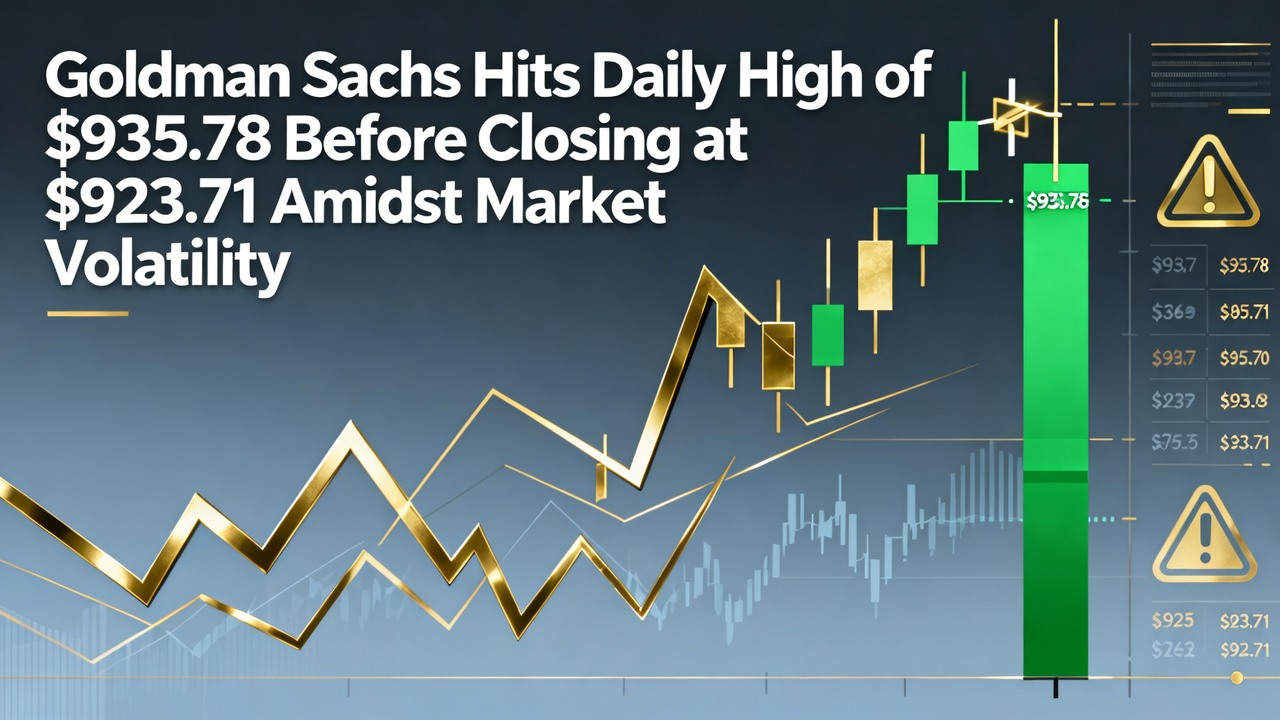 Goldman Sachs Hits Daily High of $935.78 Before Closing at $923.71 Amidst Market Volatility