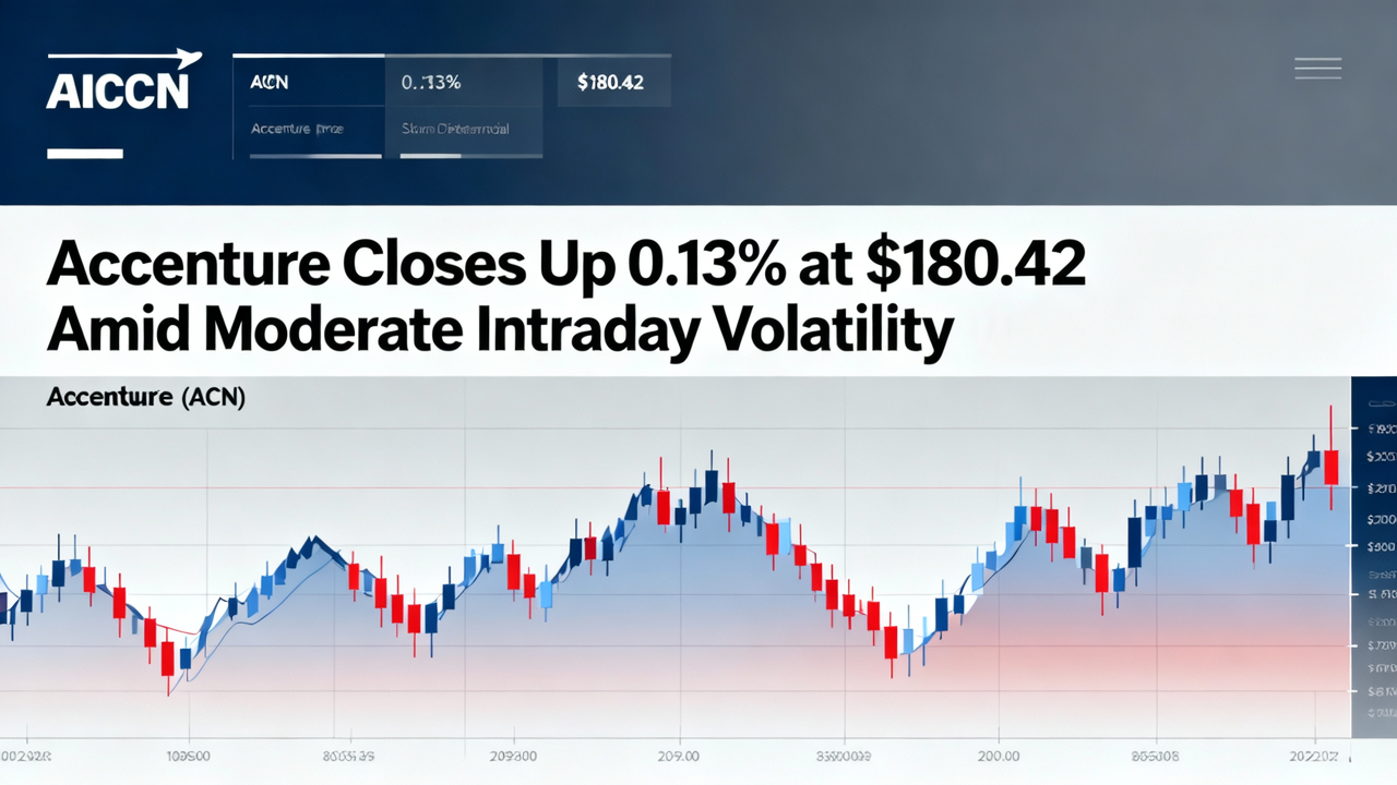 Accenture Closes Up 0.13% at $180.42 Amid Moderate Intraday Volatility
