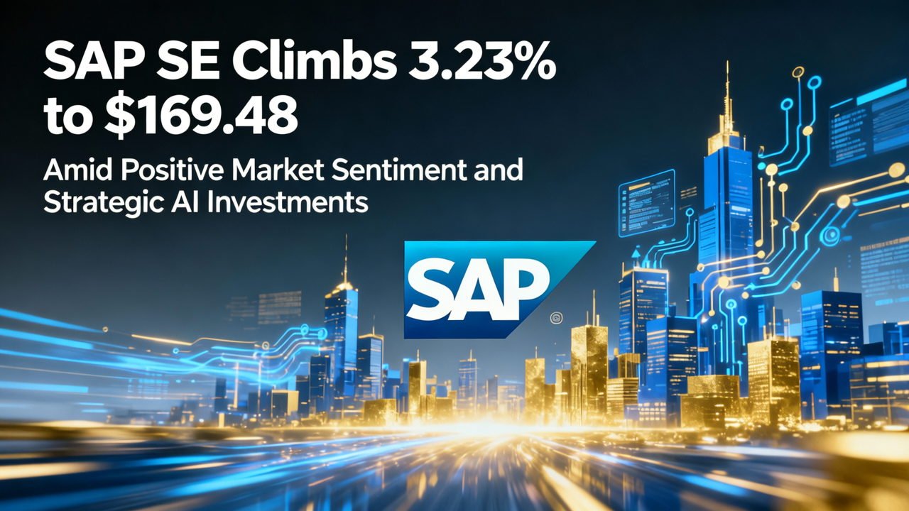 SAP SE Climbs 3.23% to $169.48 Amid Positive Market Sentiment and Strategic AI Investments