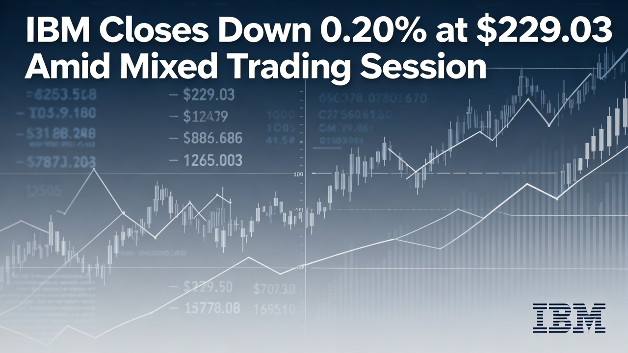IBM Closes Down 0.20% at $229.03 Amid Mixed Trading Session