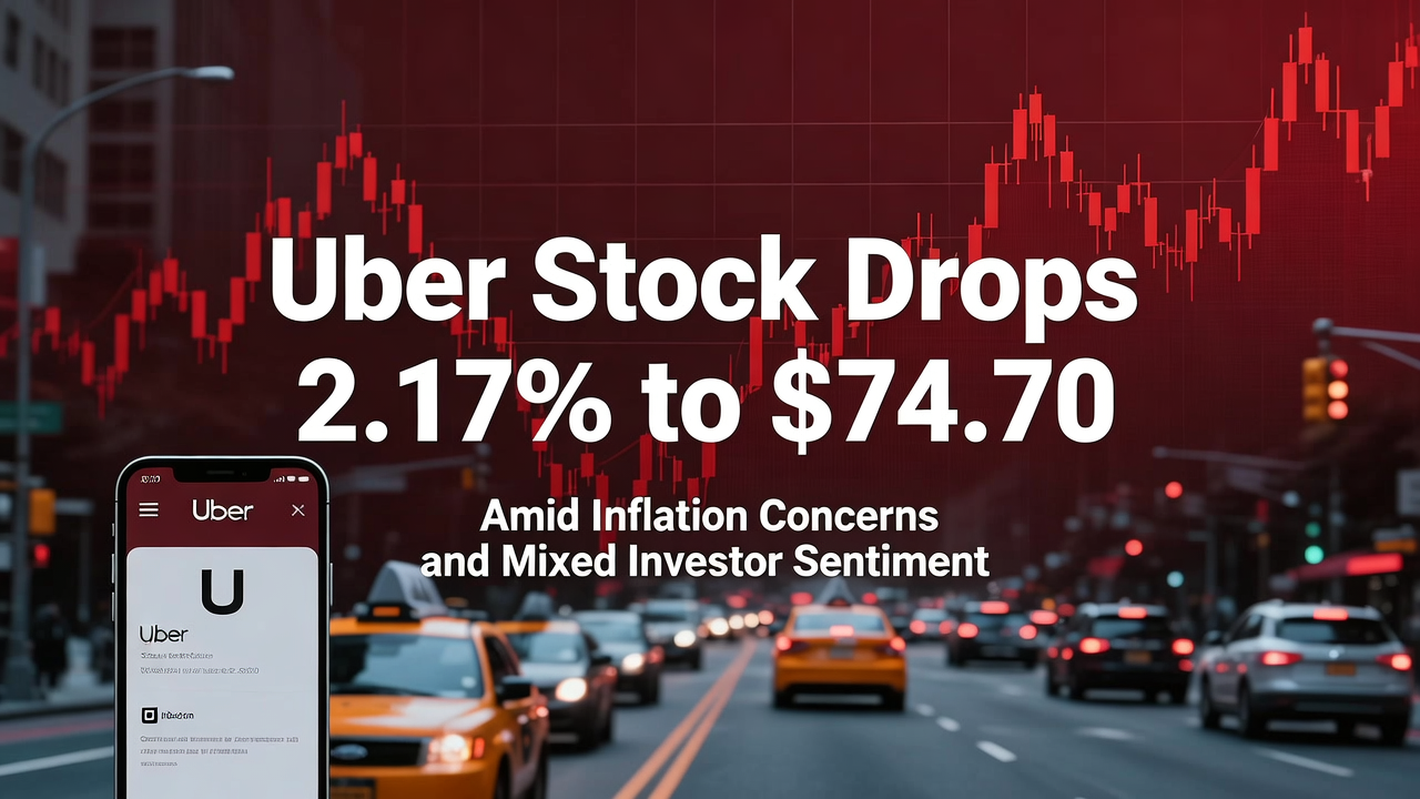 Uber Stock Drops 2.17% to $74.70 Amid Inflation Concerns and Mixed Investor Sentiment