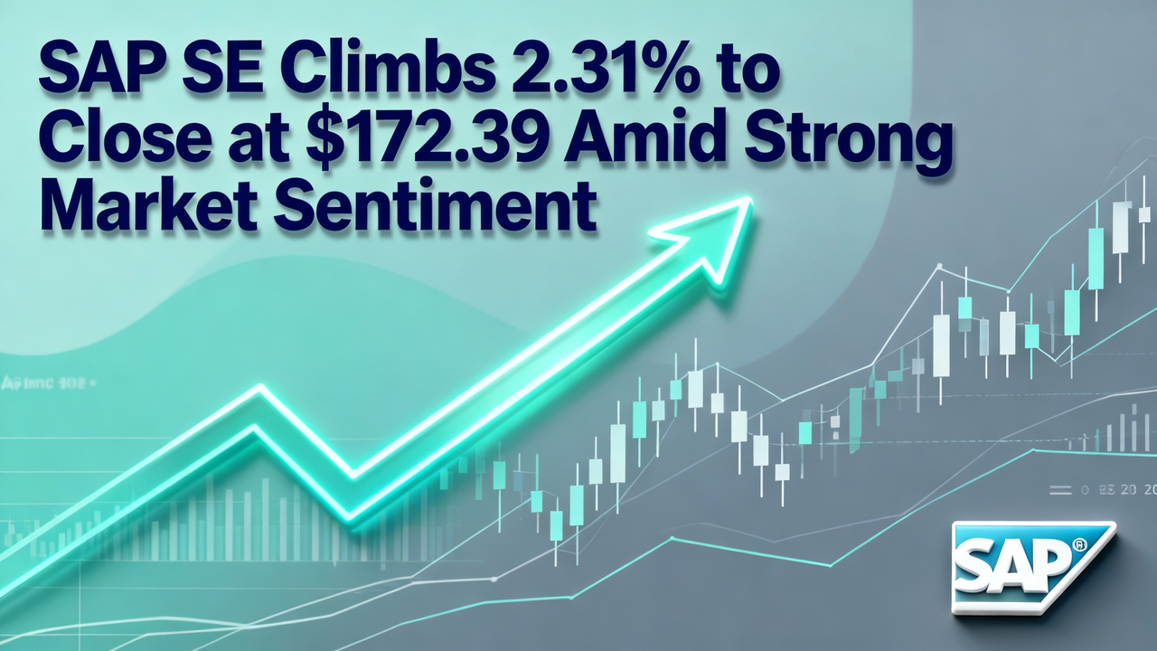 SAP SE Climbs 2.31% to Close at $172.39 Amid Strong Market Sentiment