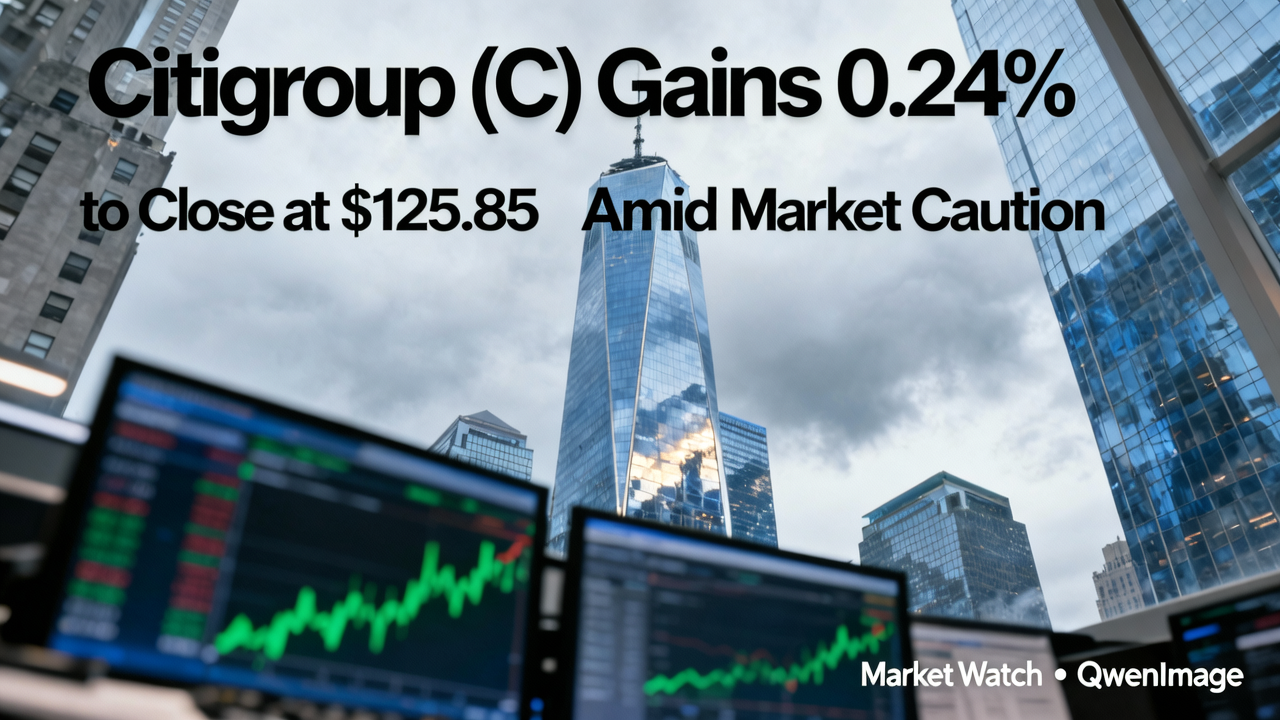 Citigroup (C) Gains 0.24% to Close at $125.85 Amid Market Caution