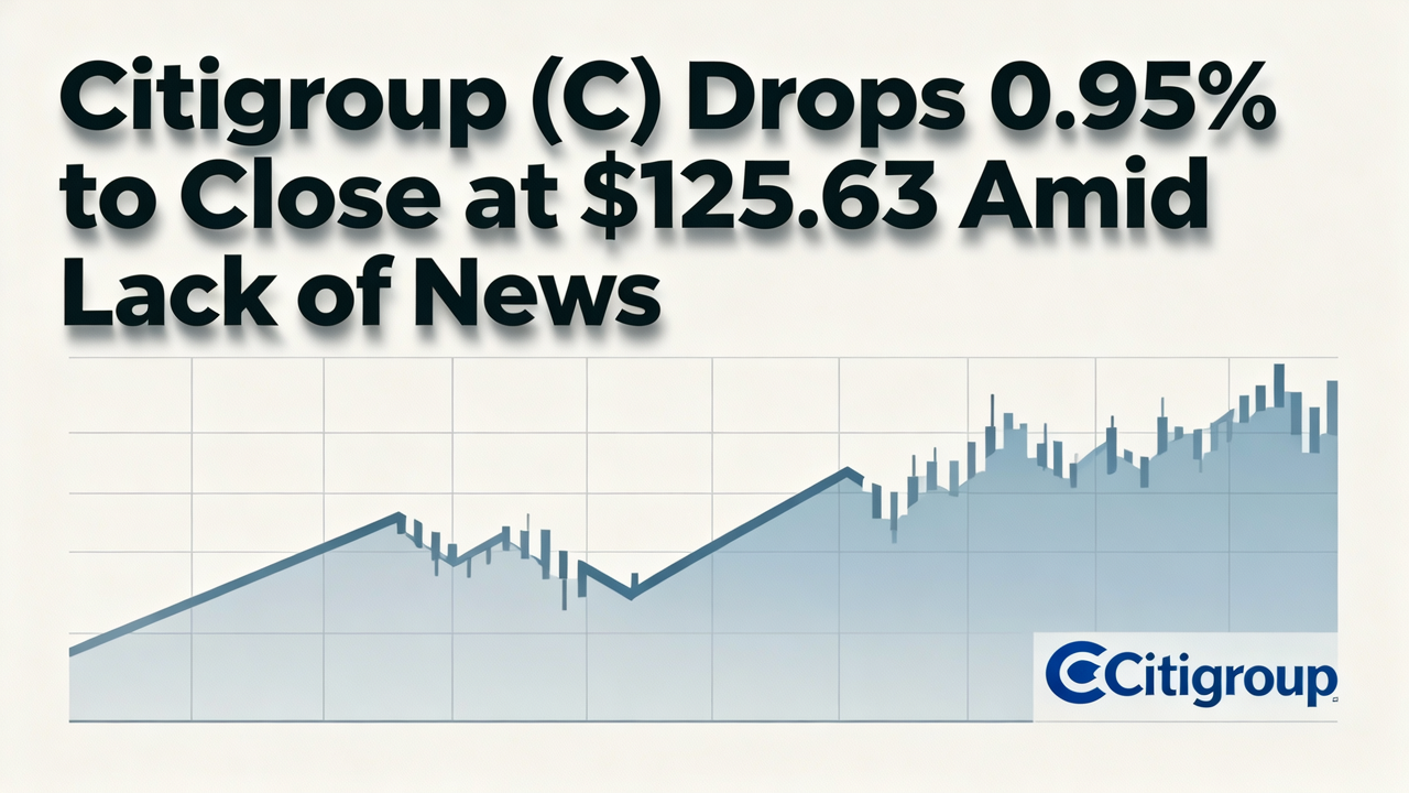 Citigroup (C) Drops 0.95% to Close at $125.63 Amid Lack of News