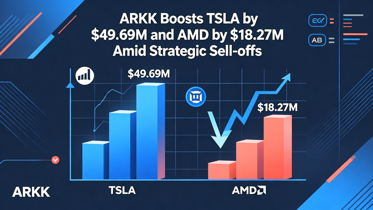 ARKK Boosts TSLA by $49.69M and AMD by $18.27M Amid Strategic Sell-offs