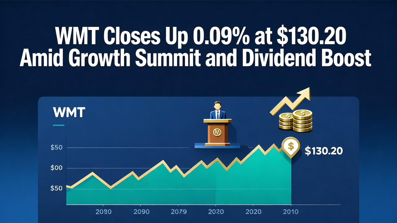 WMT Closes Up 0.09% at $130.20 Amid Growth Summit and Dividend Boost
