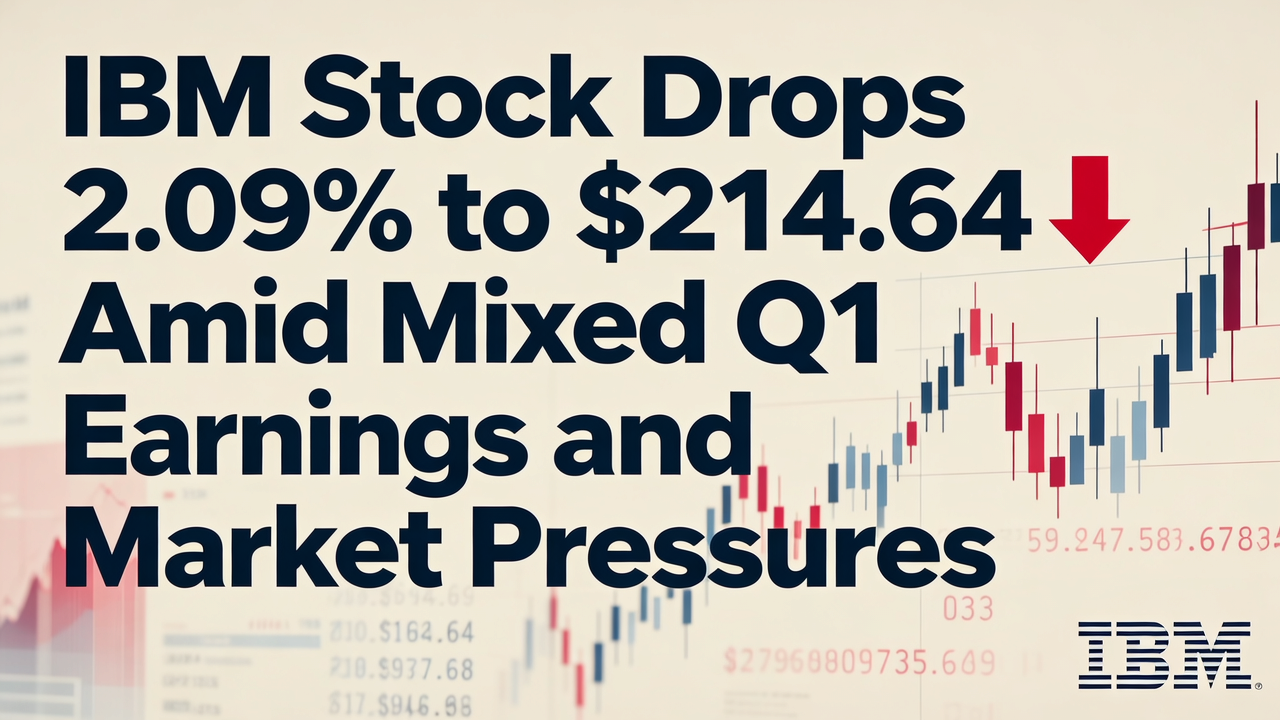 IBM Stock Drops 2.09% to $214.64 Amid Mixed Q1 Earnings and Market Pressures